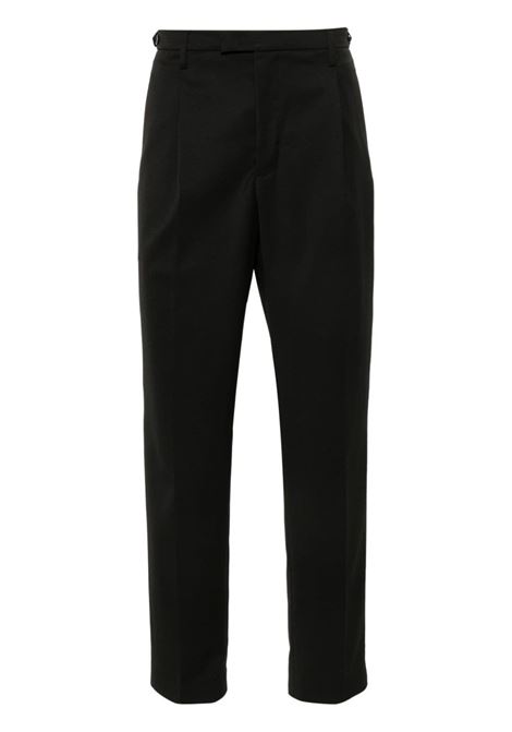 Black Masco mid-waist slim-cut tailored trousers Barena - men